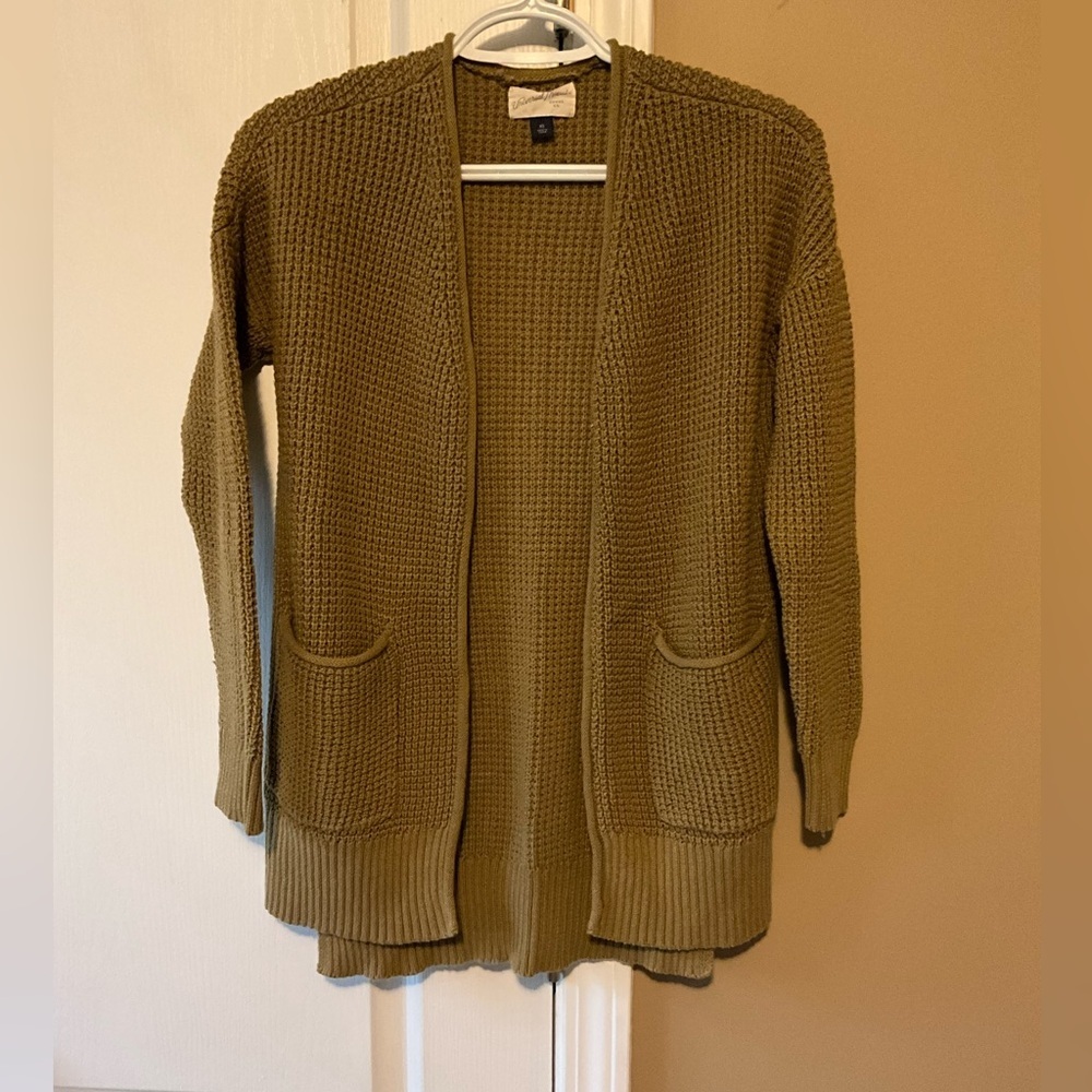 Universal Thread Green Open Front Cardigan Women’s Size XS - Picture 6 of 7
